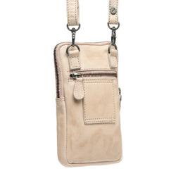 Leren Telefoontasje Beige Salta