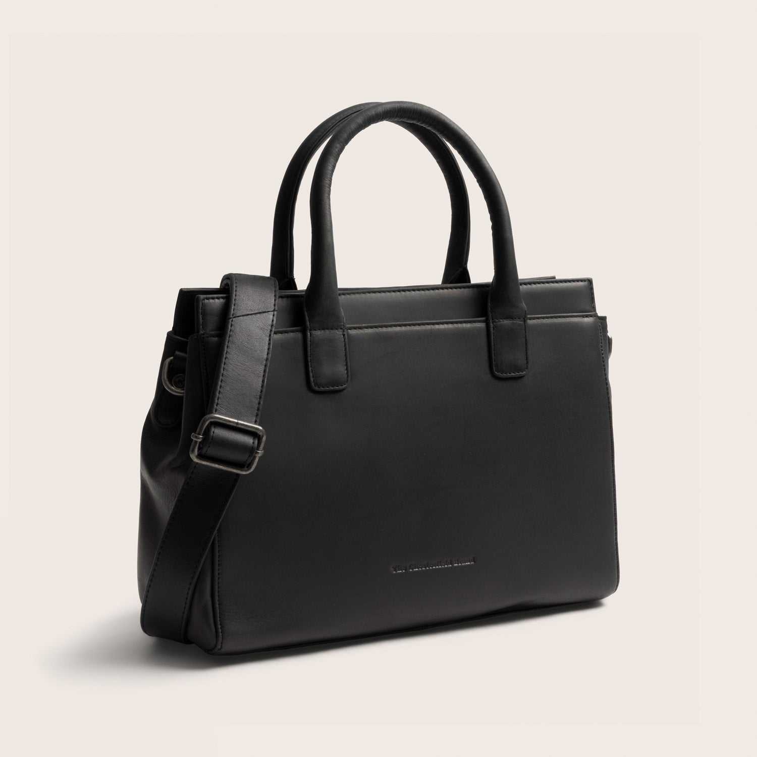 Leder Handtasche Schwarz Garda