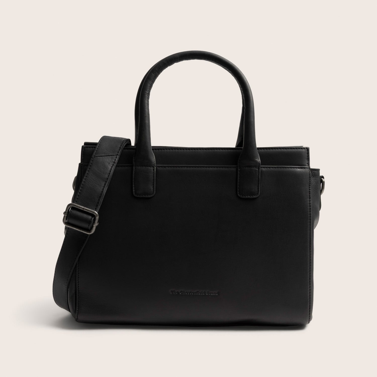 Leder Handtasche Schwarz Garda