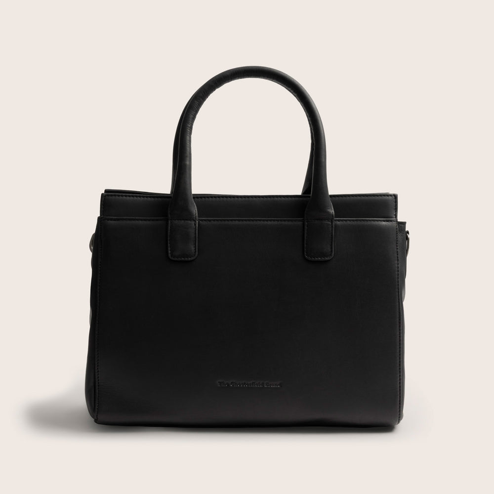 Leder Handtasche Schwarz Garda