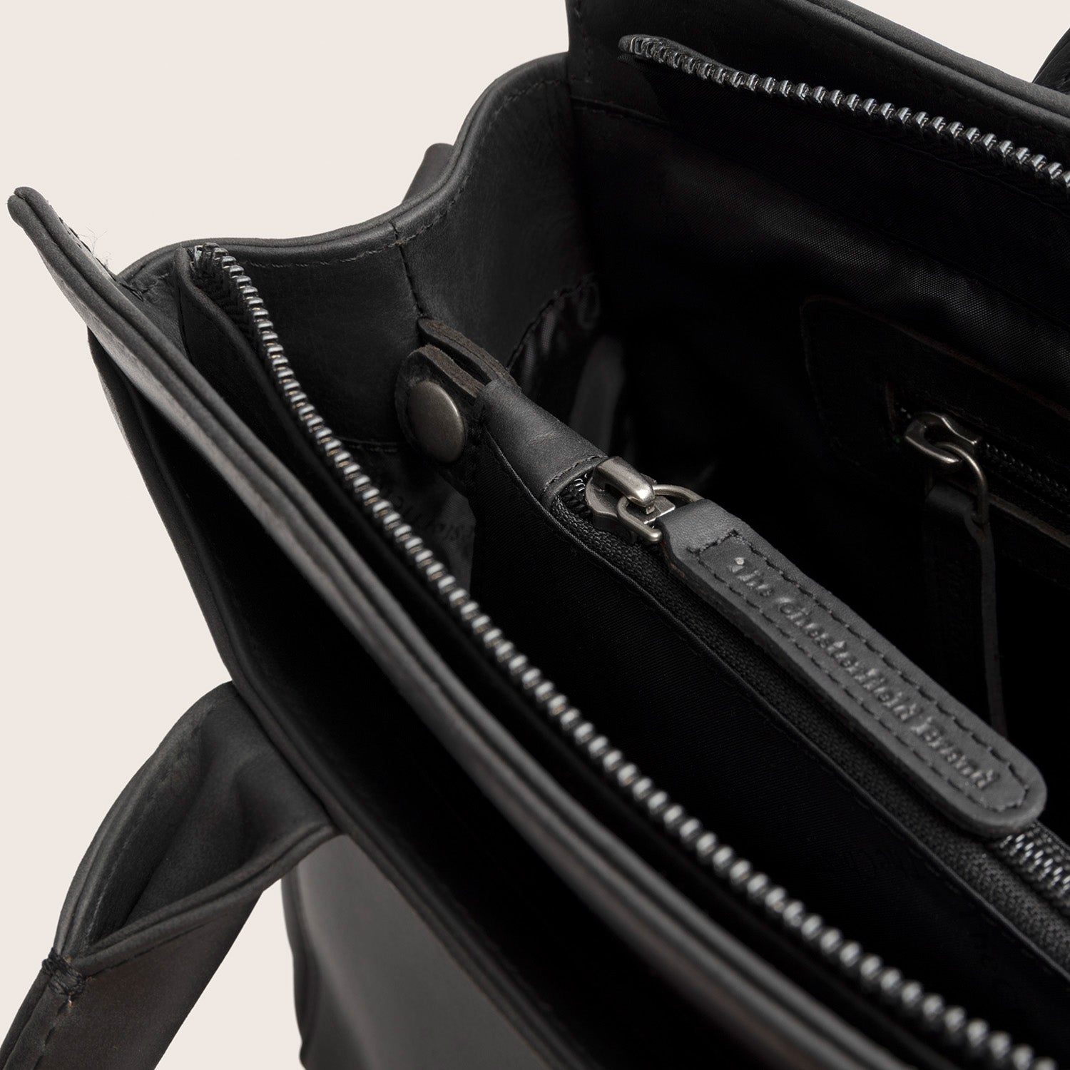 Leder Handtasche Schwarz Garda