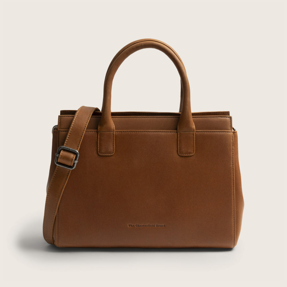 Leder Handtasche Cognac Garda