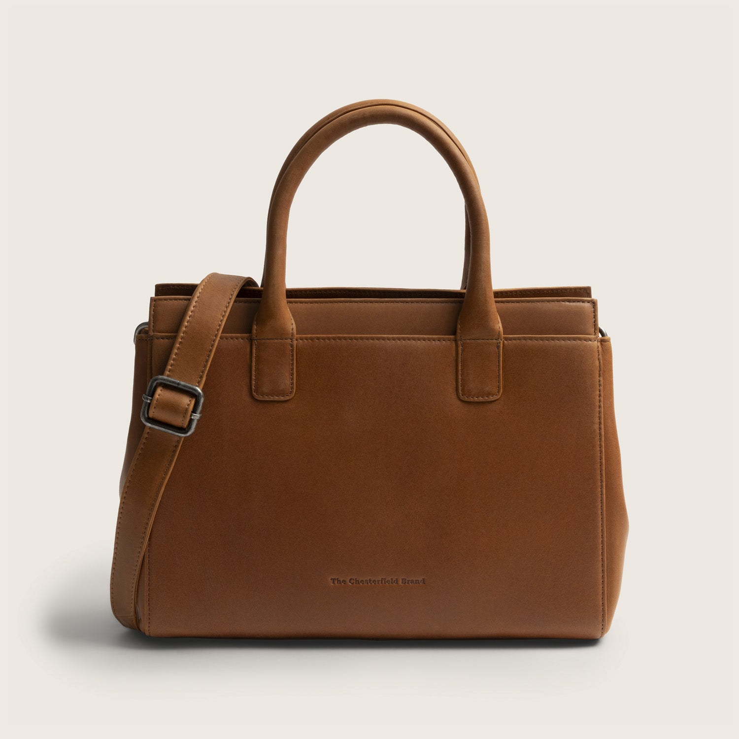 Leren Handtas Cognac Garda