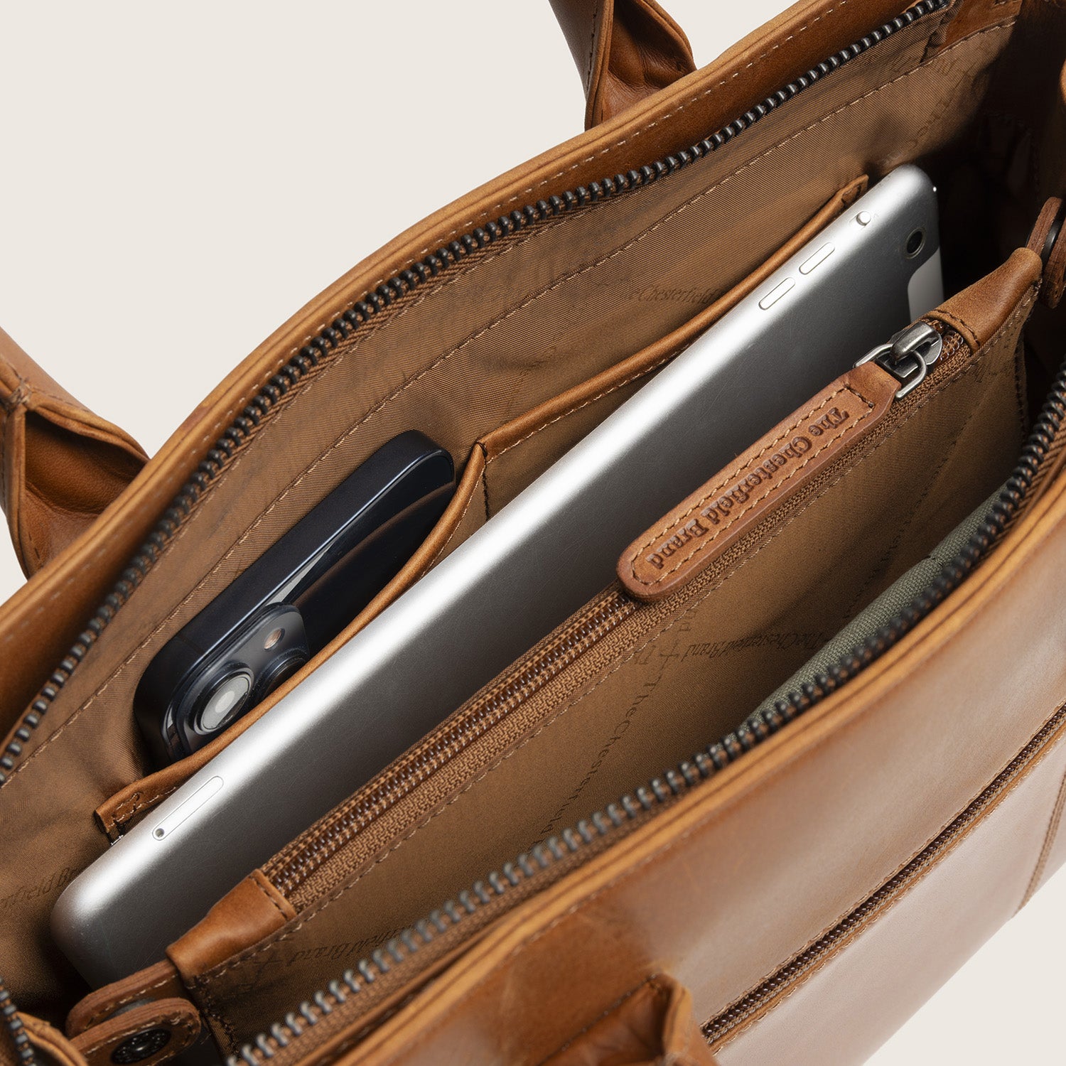Leren Handtas Cognac Garda