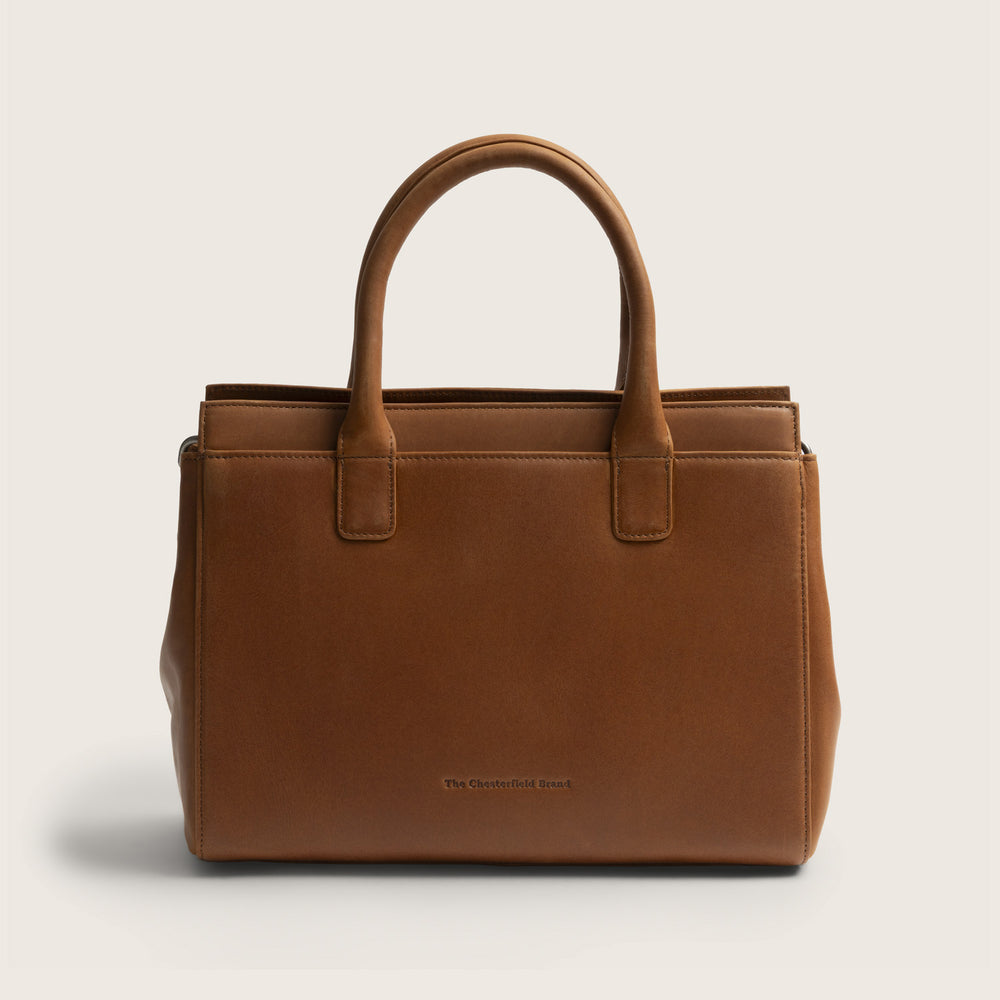 Leder Handtasche Cognac Garda