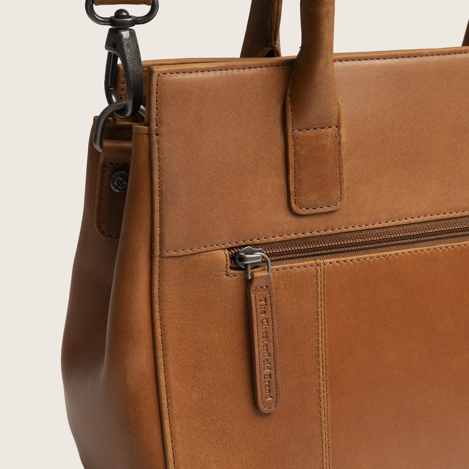 Leren Handtas Cognac Garda