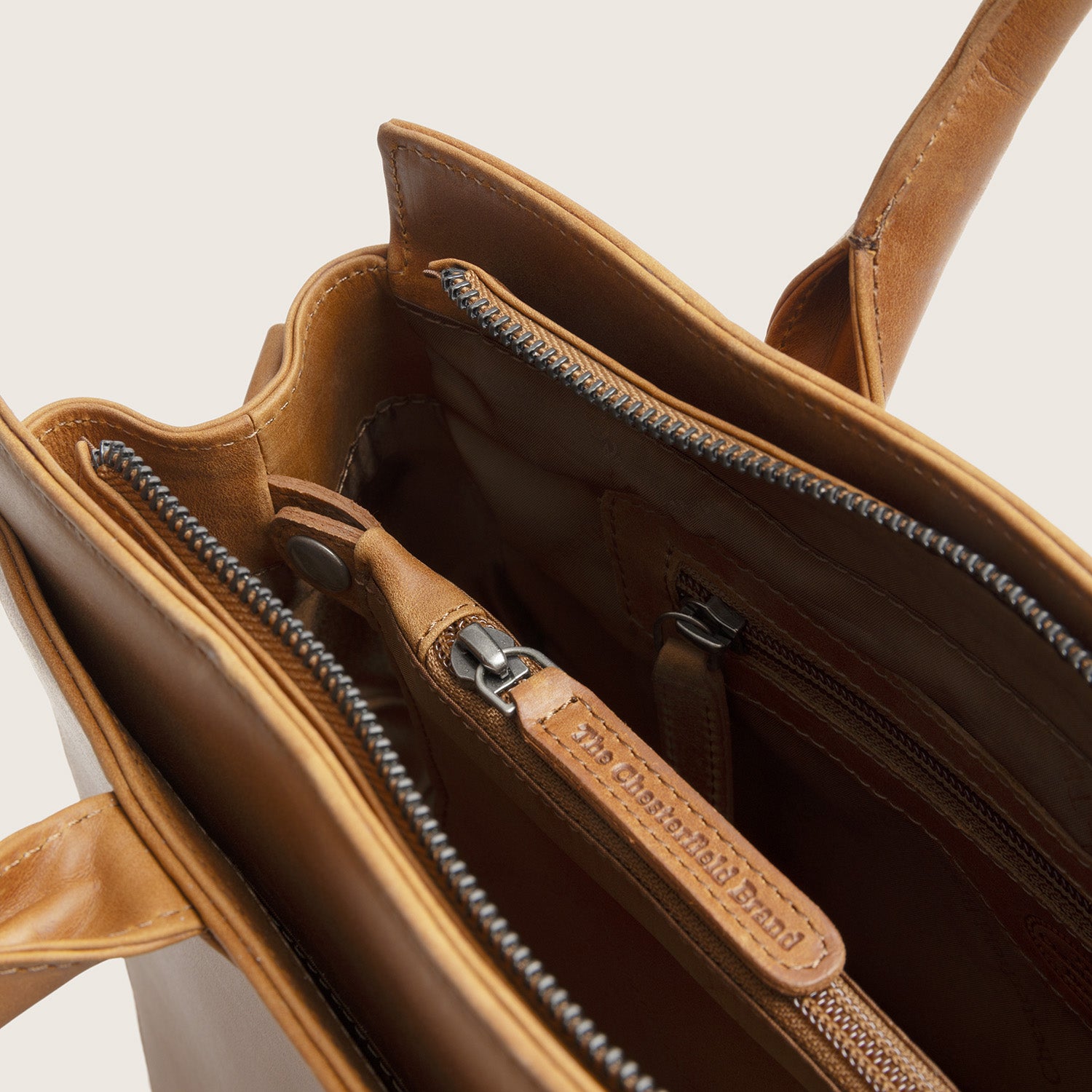 Leren Handtas Cognac Garda