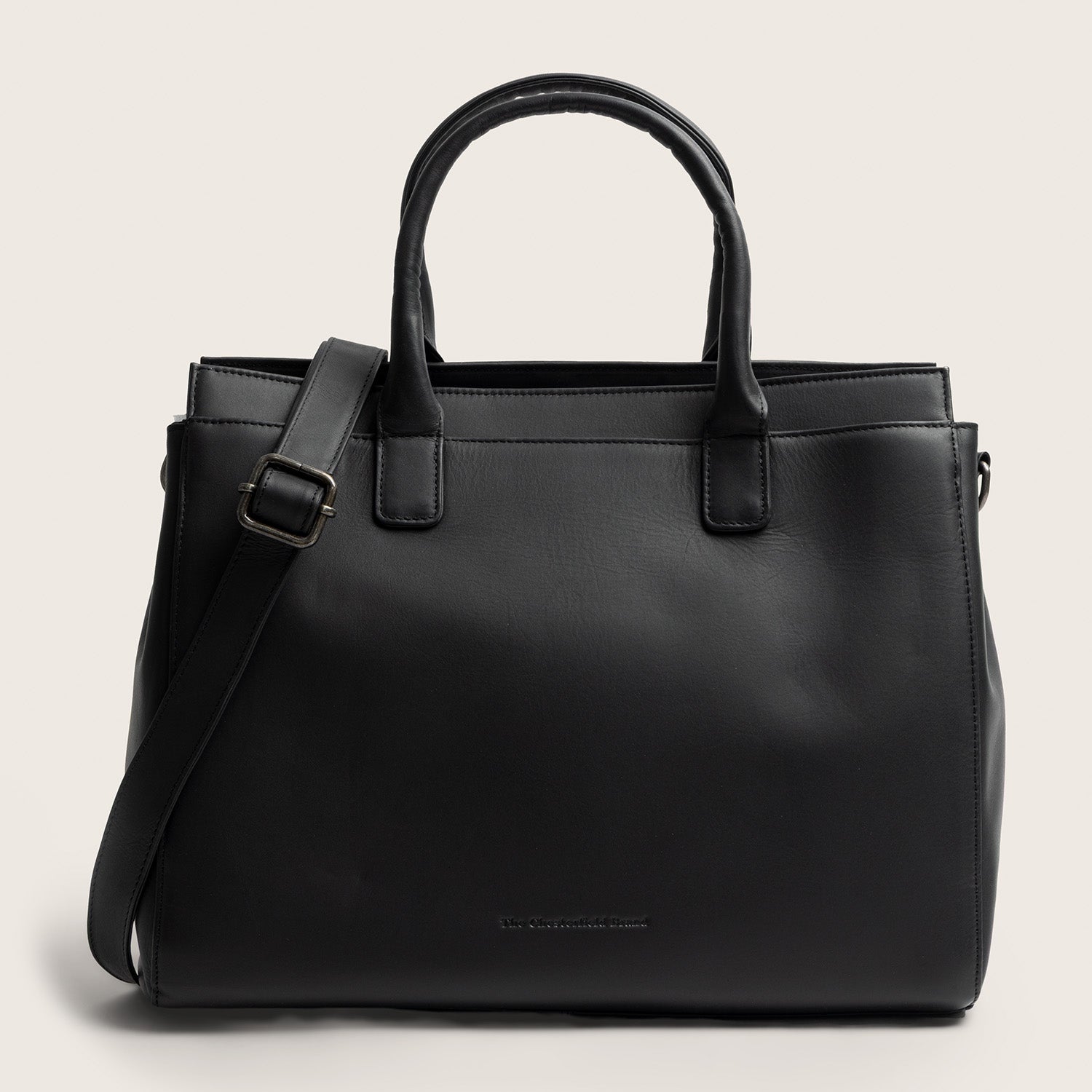 Leren Laptoptas Zwart Rivera