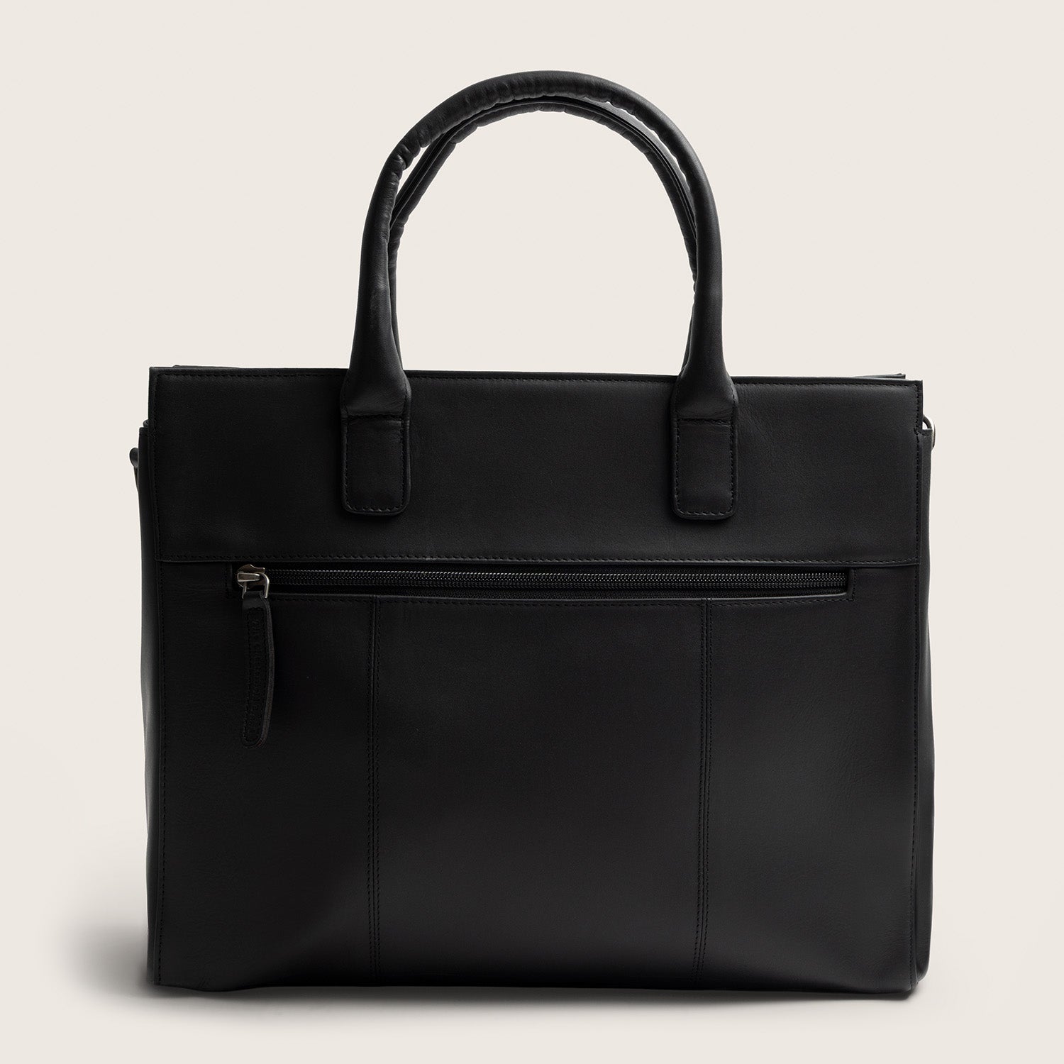 Leren Laptoptas Zwart Rivera