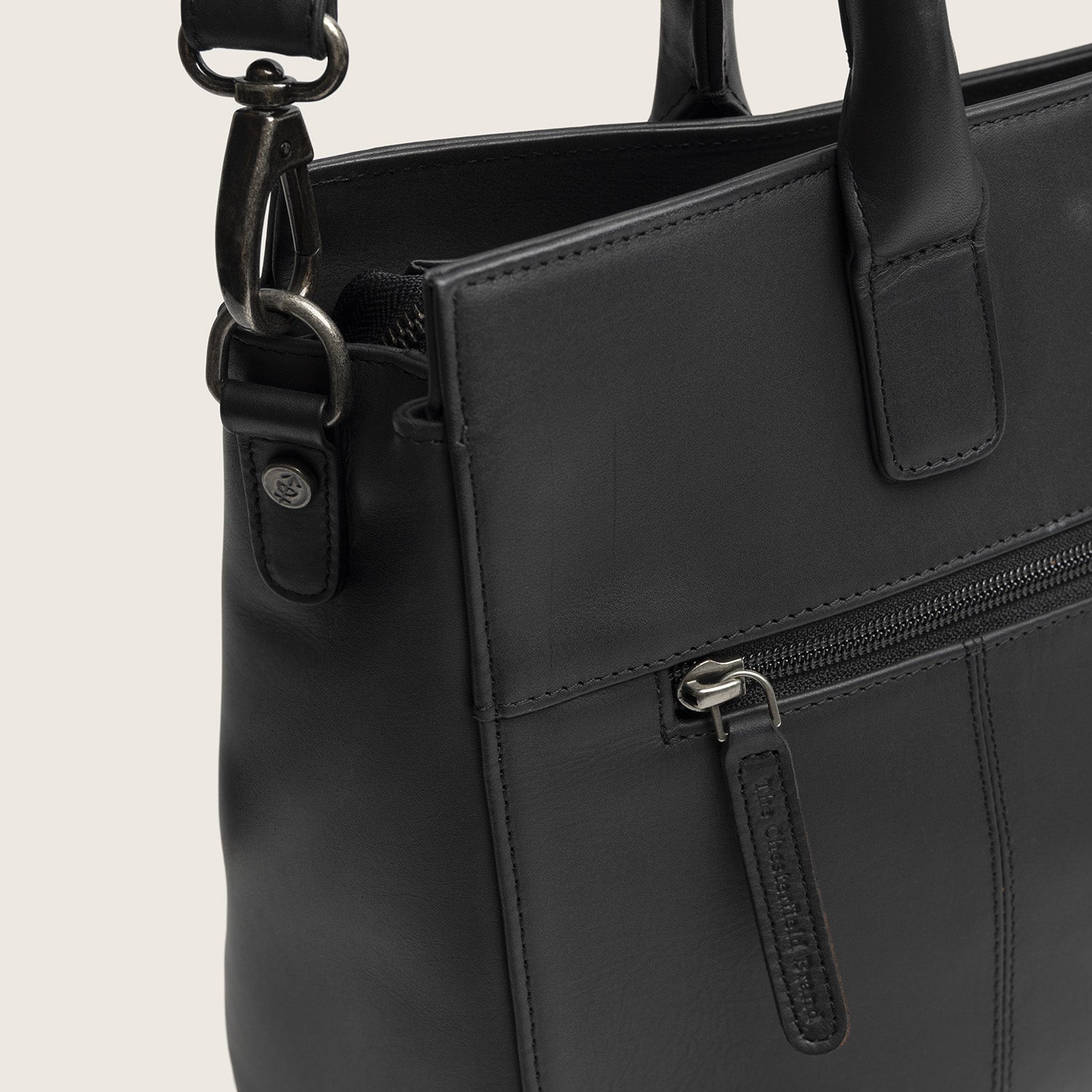 Leren Laptoptas Zwart Rivera