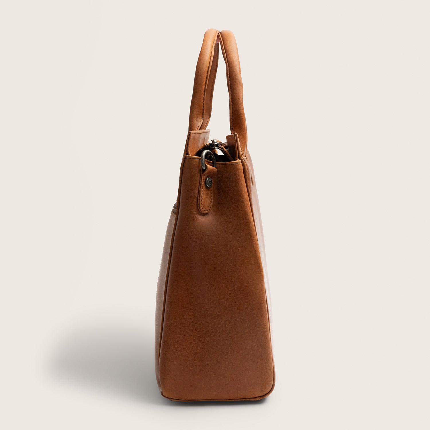 Leather Laptop Bag Cognac Rivera