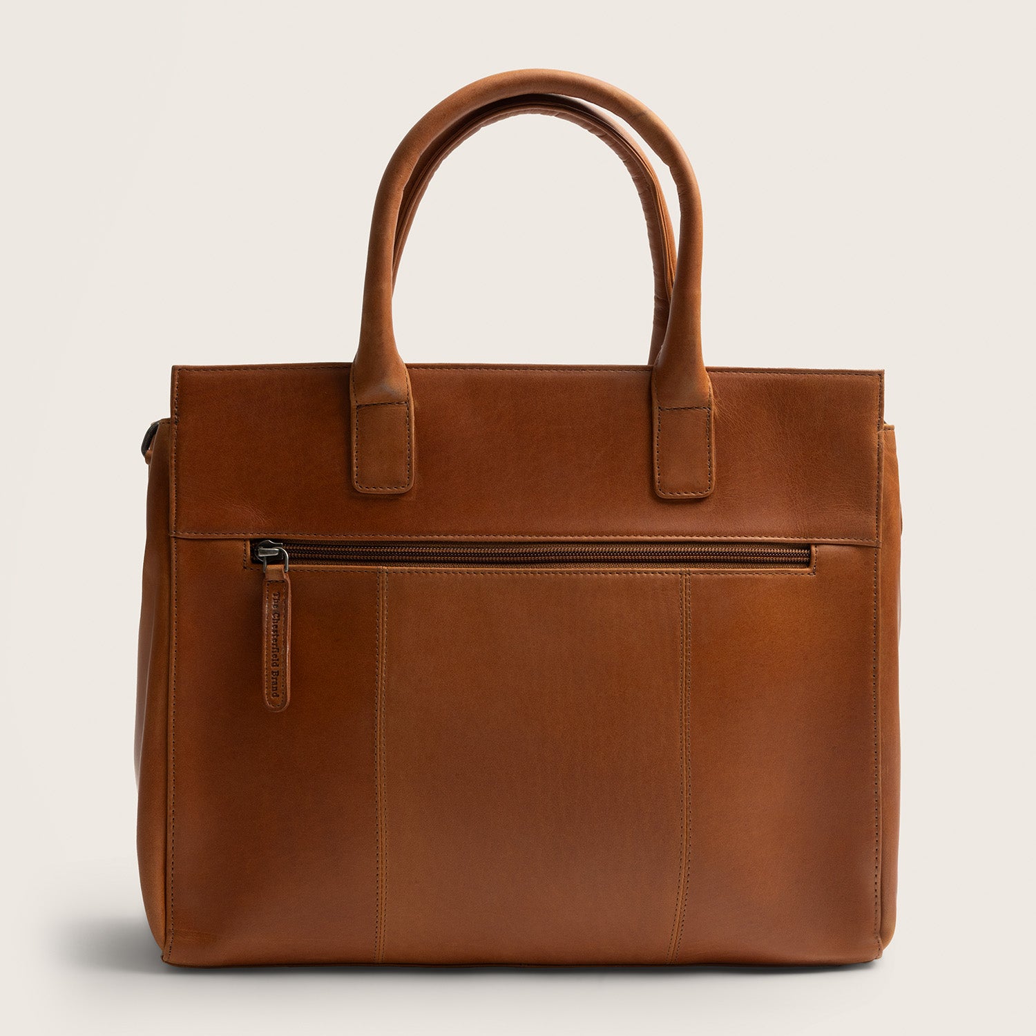 Leather Laptop Bag Cognac Rivera