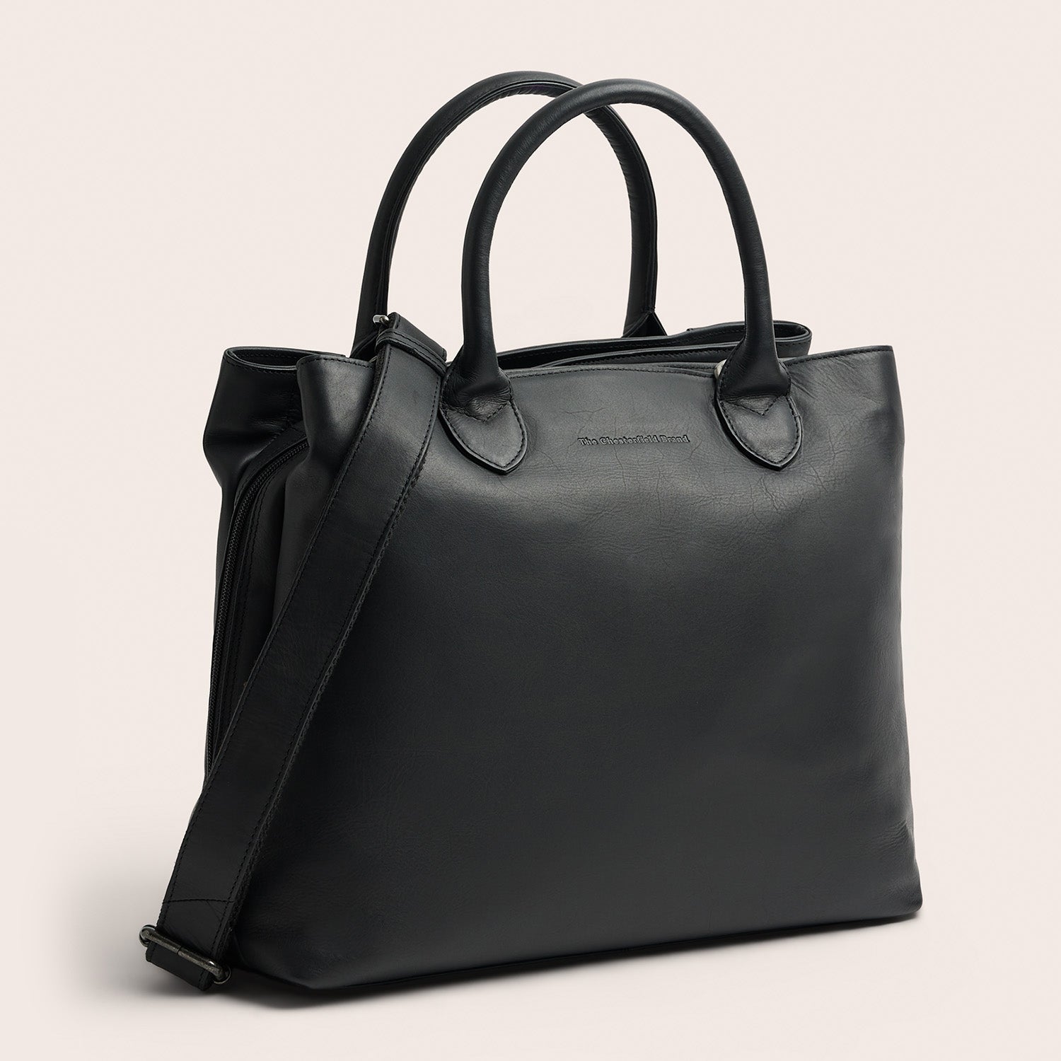 Leder Handtasche Schwarz Passau