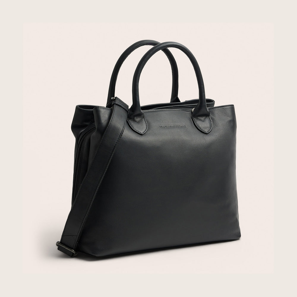 Leder Handtasche Schwarz Passau