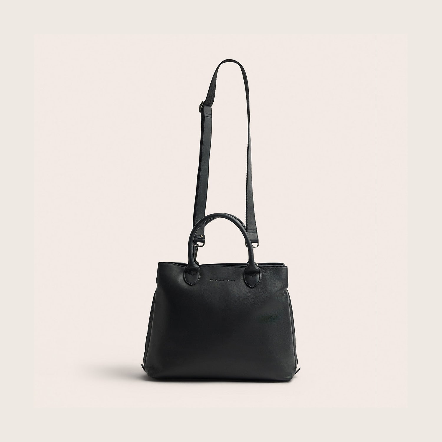 Sac à Main en Cuir Noir Passau