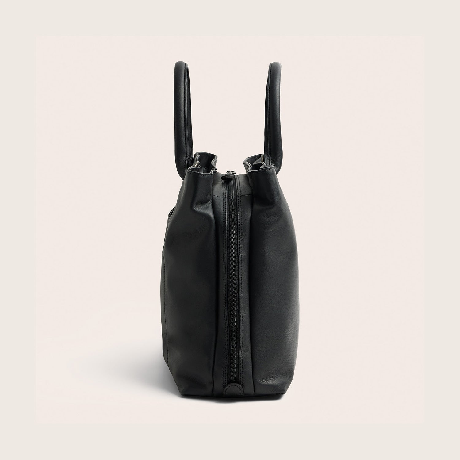 Sac à Main en Cuir Noir Passau
