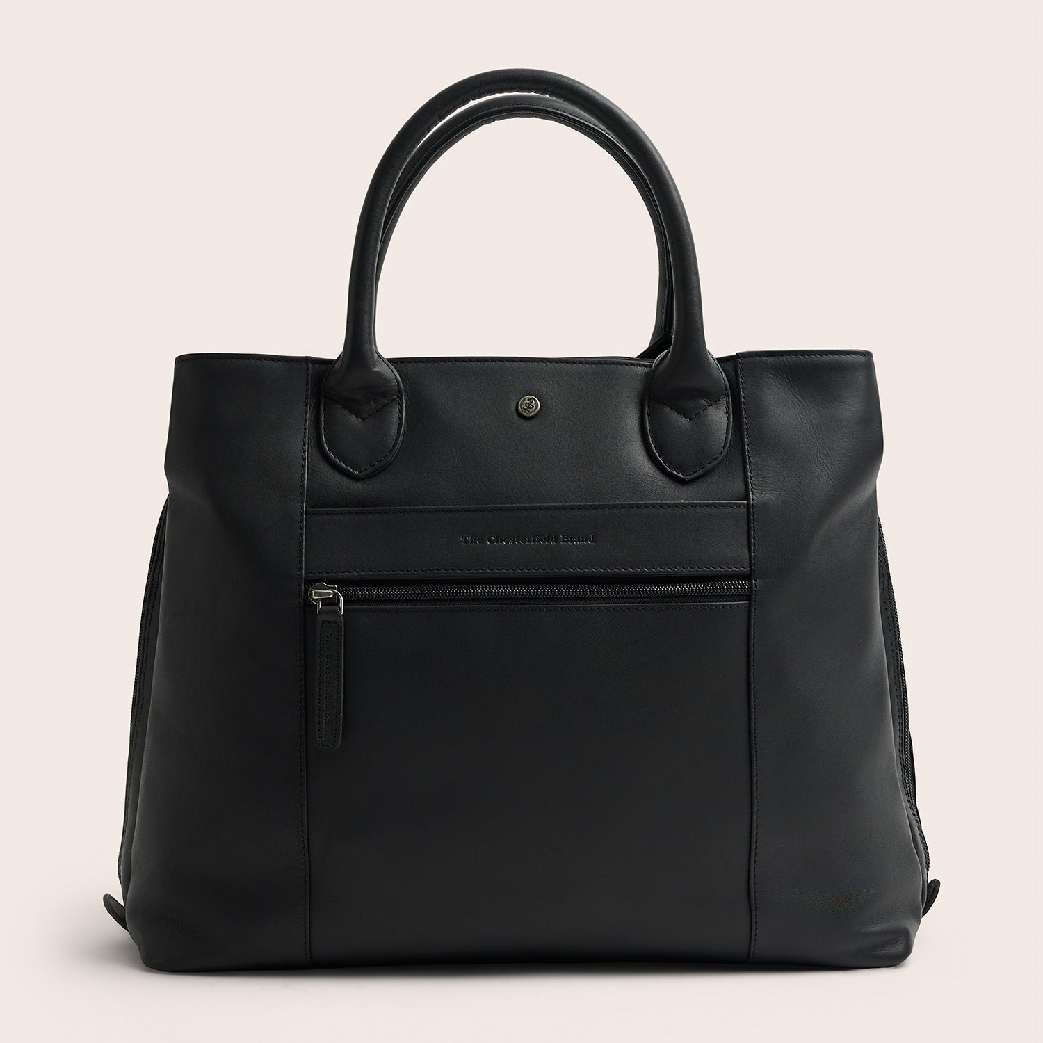 Leder Handtasche Schwarz Passau