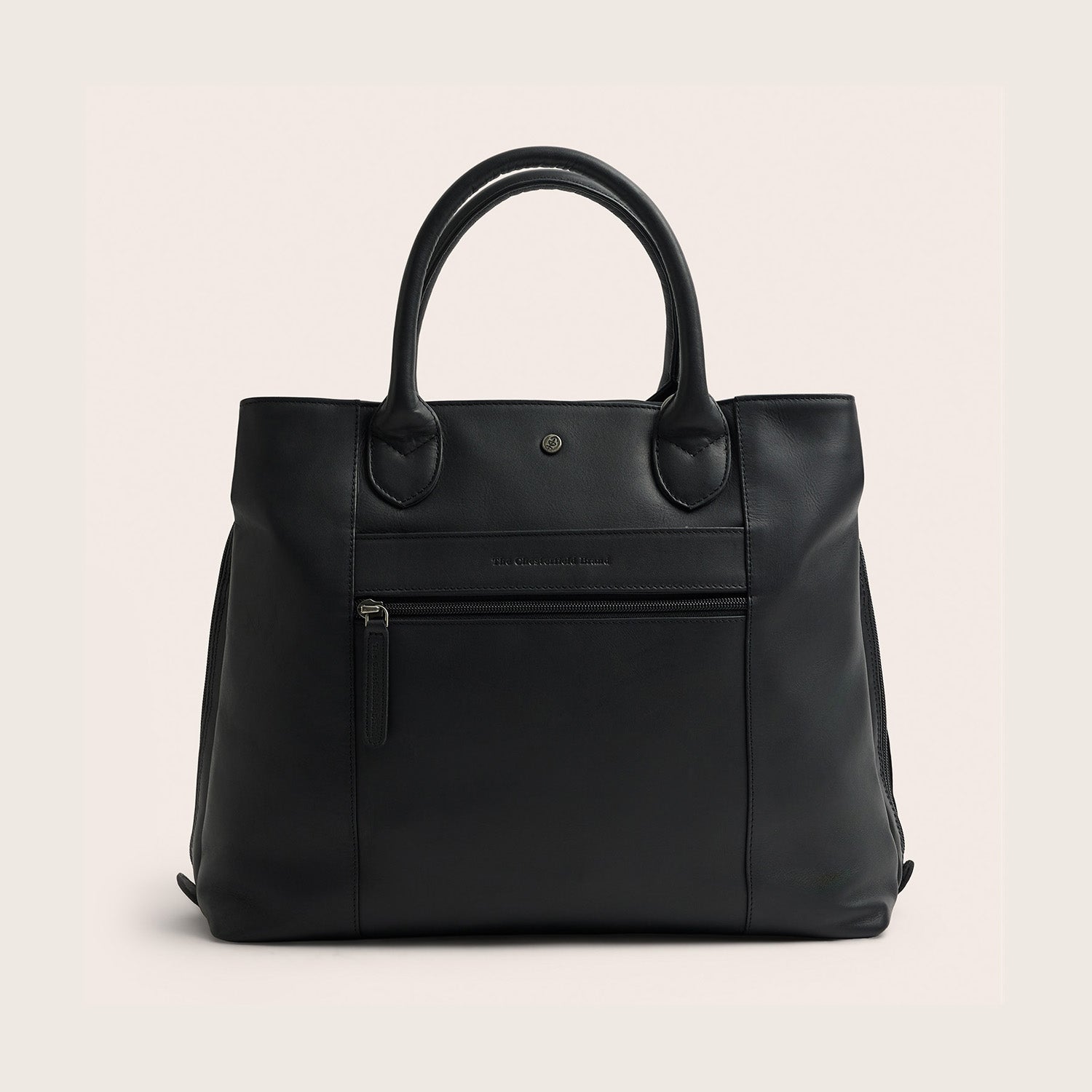 Sac à Main en Cuir Noir Passau