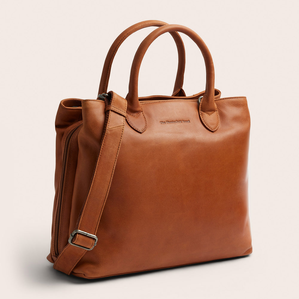 Leder Handtasche Cognac Passau
