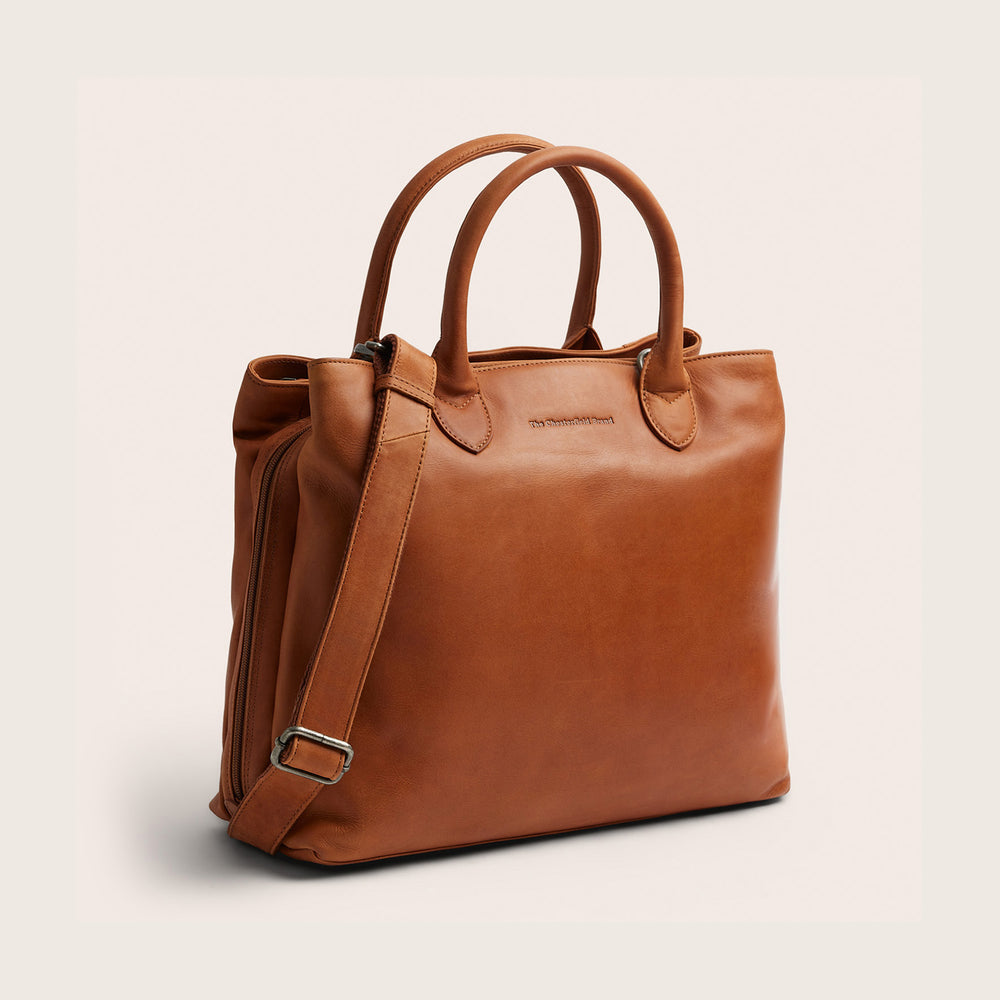 Leren Handtas Cognac Passau
