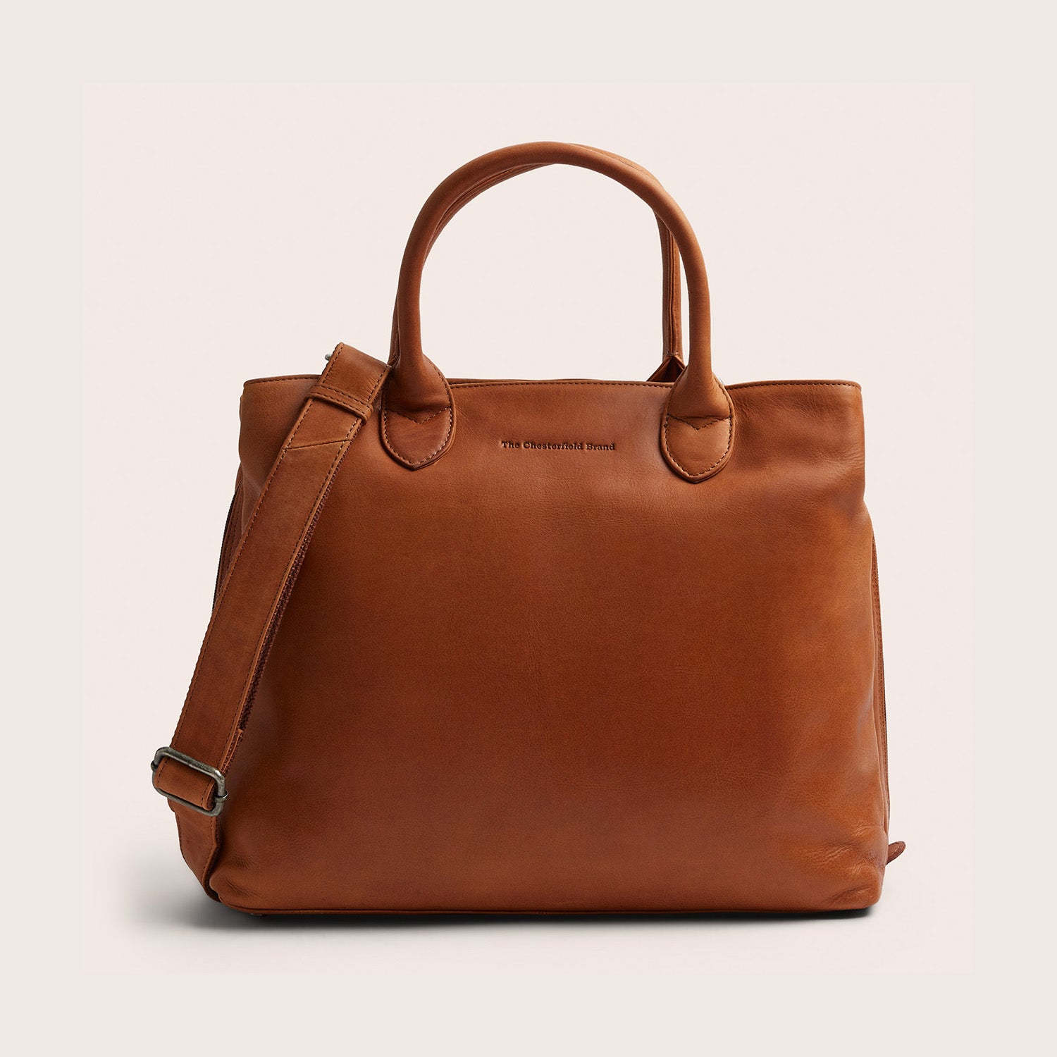 Leren Handtas Cognac Passau