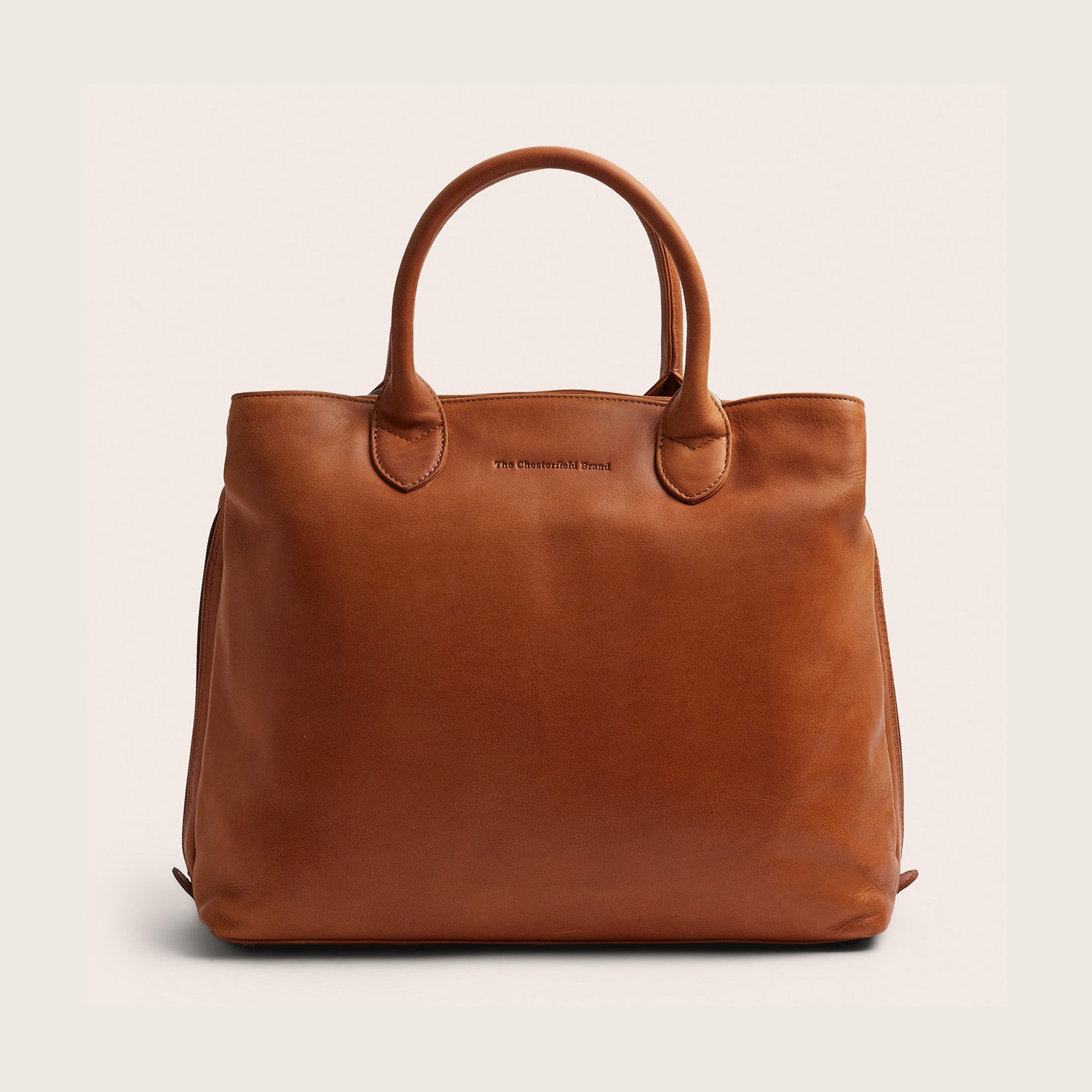 Leren Handtas Cognac Passau