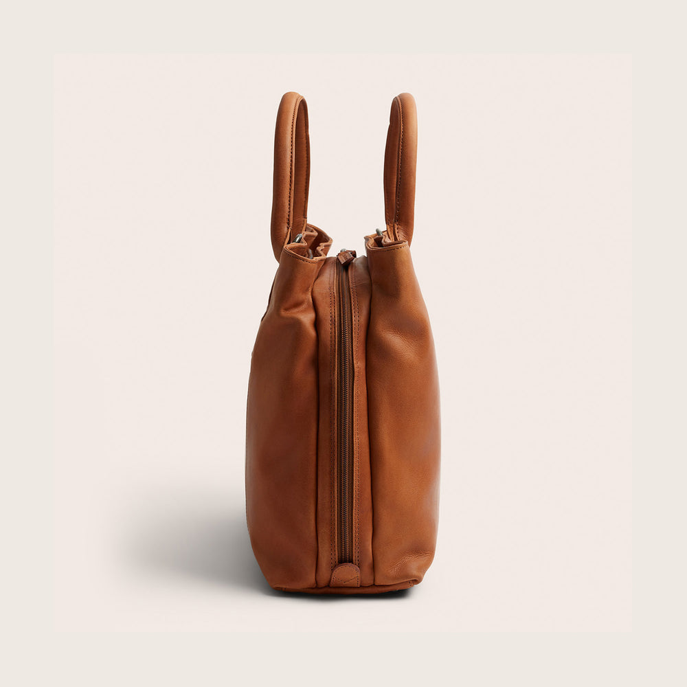 Leren Handtas Cognac Passau