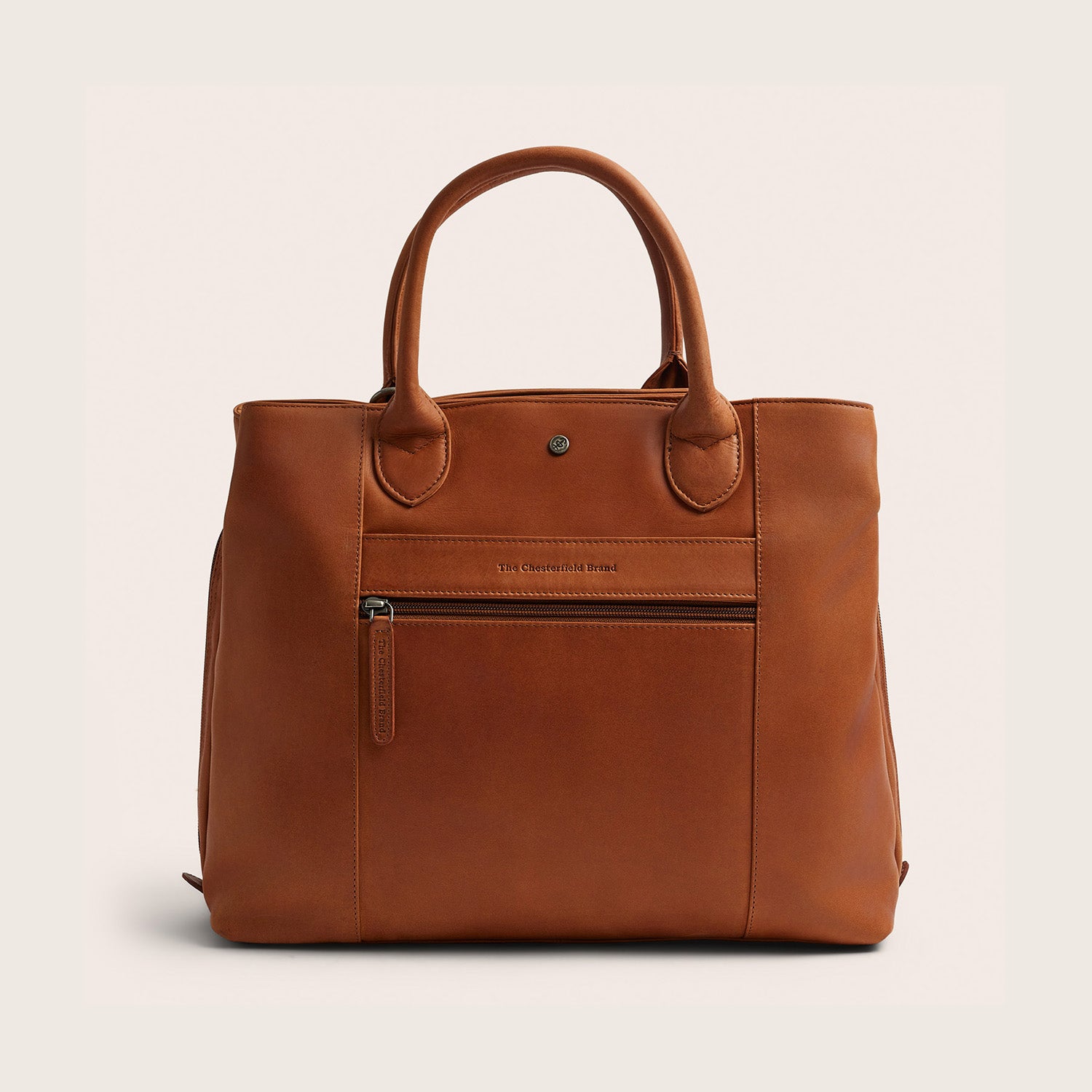 Leren Handtas Cognac Passau