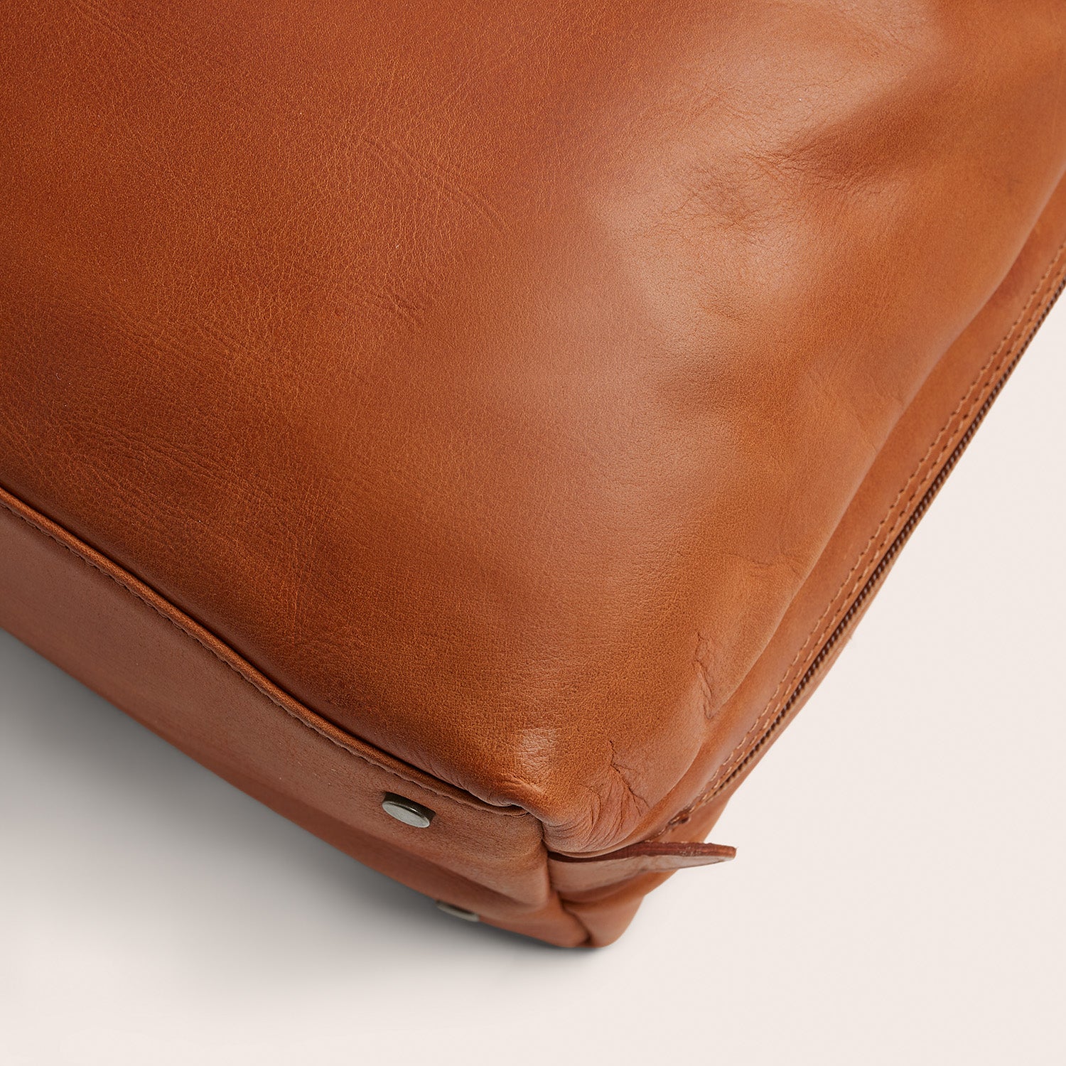 Leather Handbag Cognac Passau