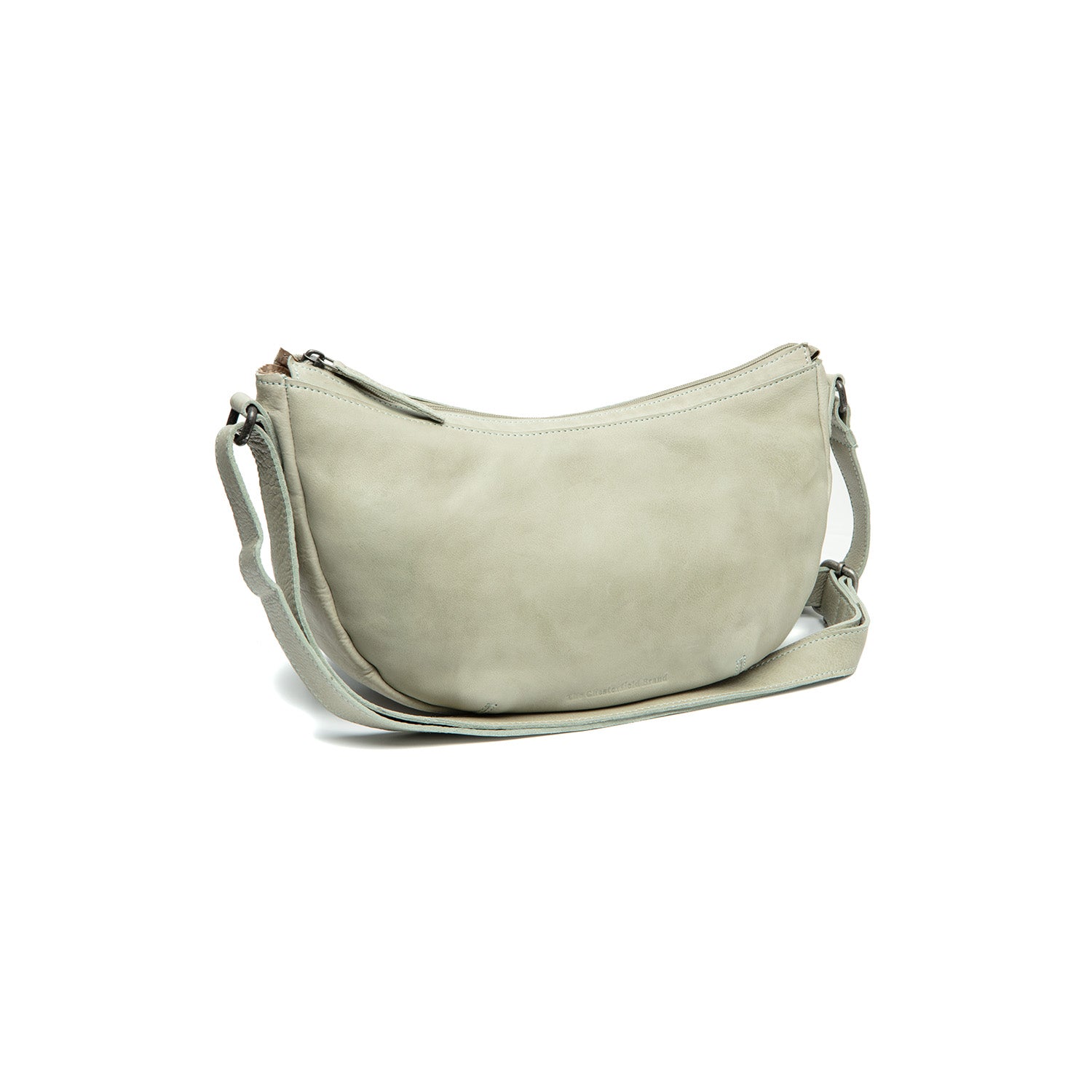 Sac Bandoulière en Cuir Vert Océan Clarita
