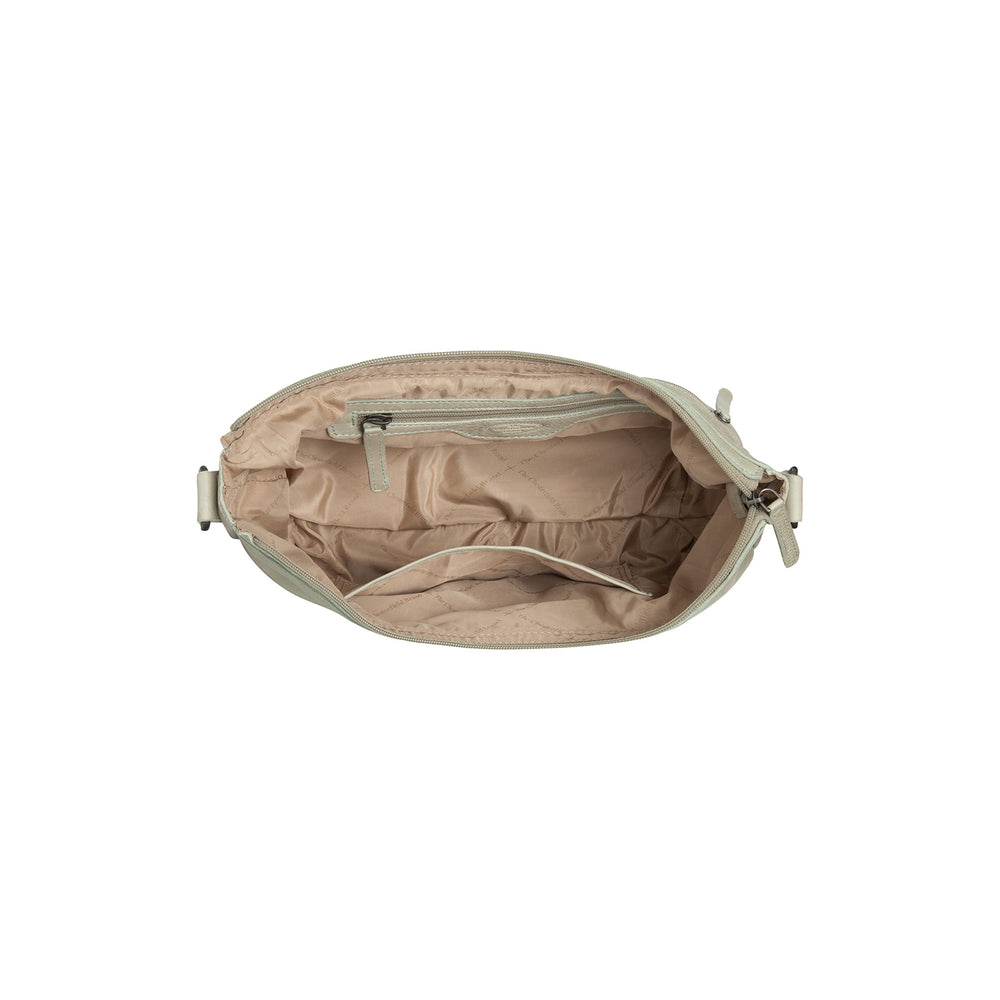 Leather Crossbody Bag Ocean Green Clarita