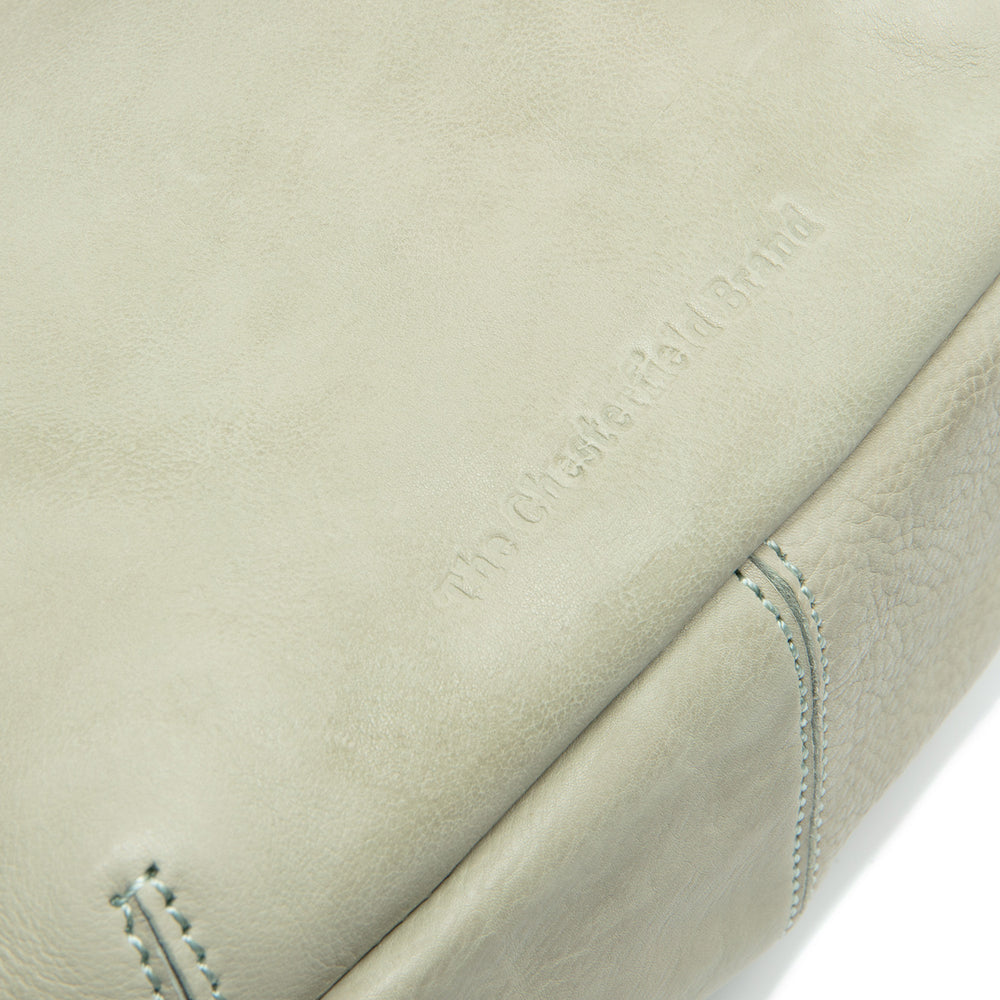 Leather Crossbody Bag Ocean Green Clarita