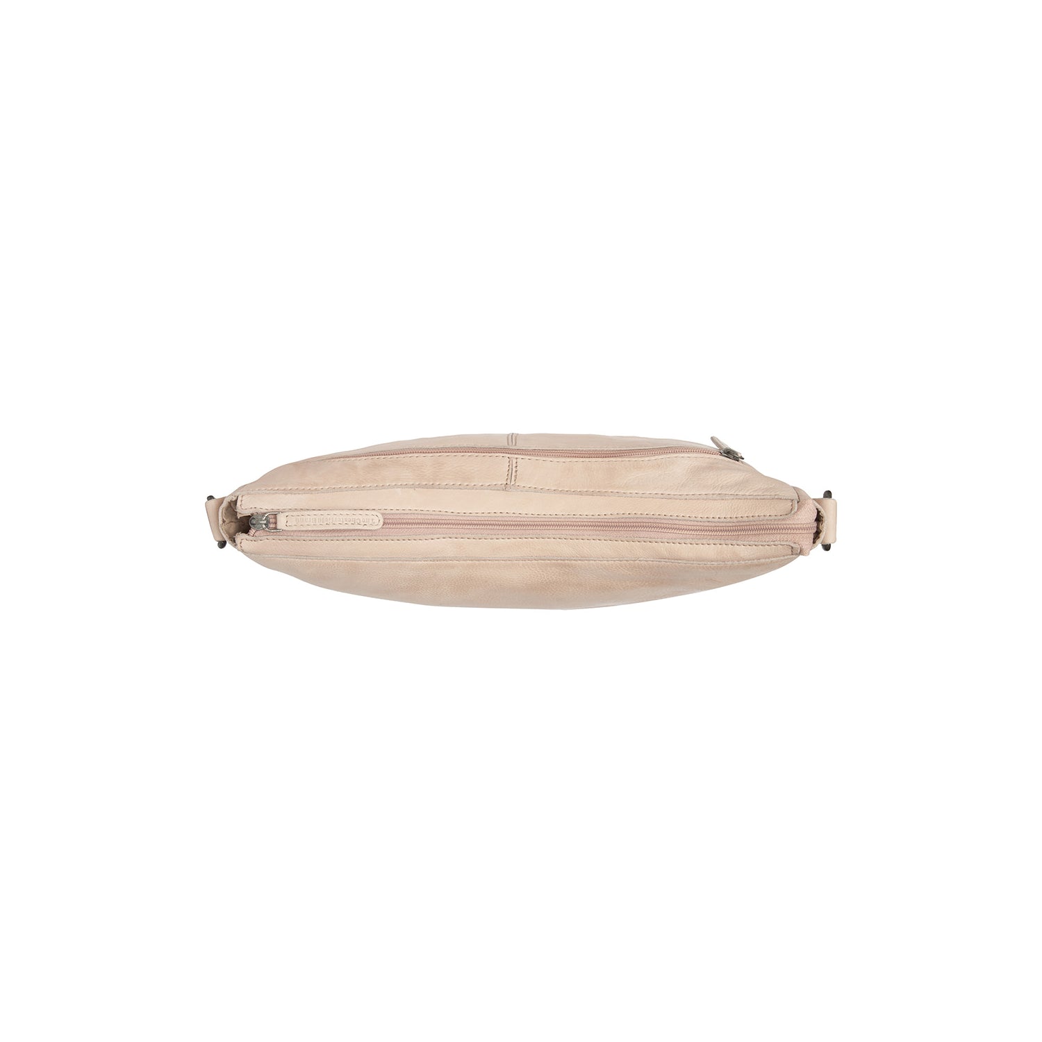Sac Bandoulière en Cuir Beige Clarita