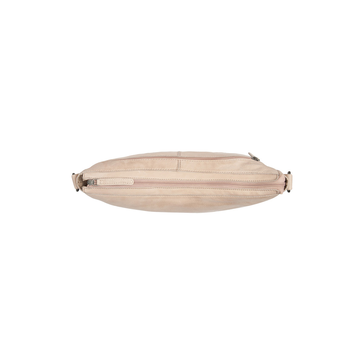 Sac Bandoulière en Cuir Beige Clarita