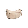 Sac Bandoulière en Cuir Beige Clarita