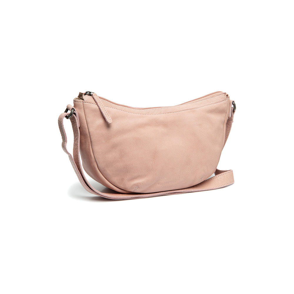 Leather Crossbody Bag Vintage Rose Clarita