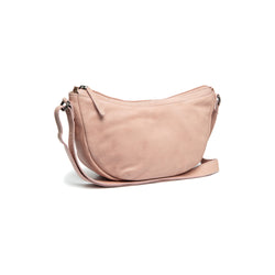 Sac Bandoulière en Cuir Rose Vintage Clarita