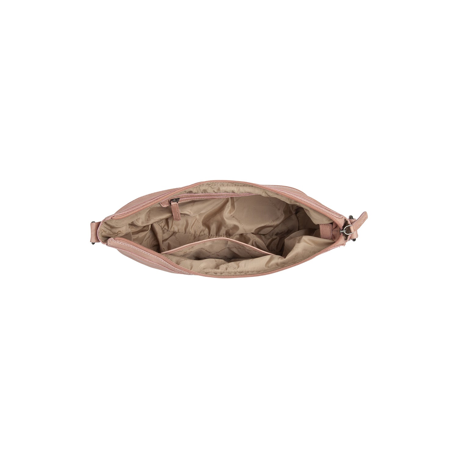Sac Bandoulière en Cuir Rose Vintage Clarita