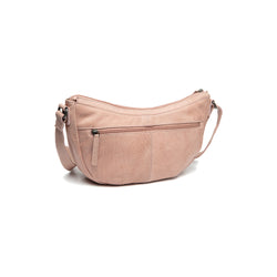 Sac Bandoulière en Cuir Rose Vintage Clarita