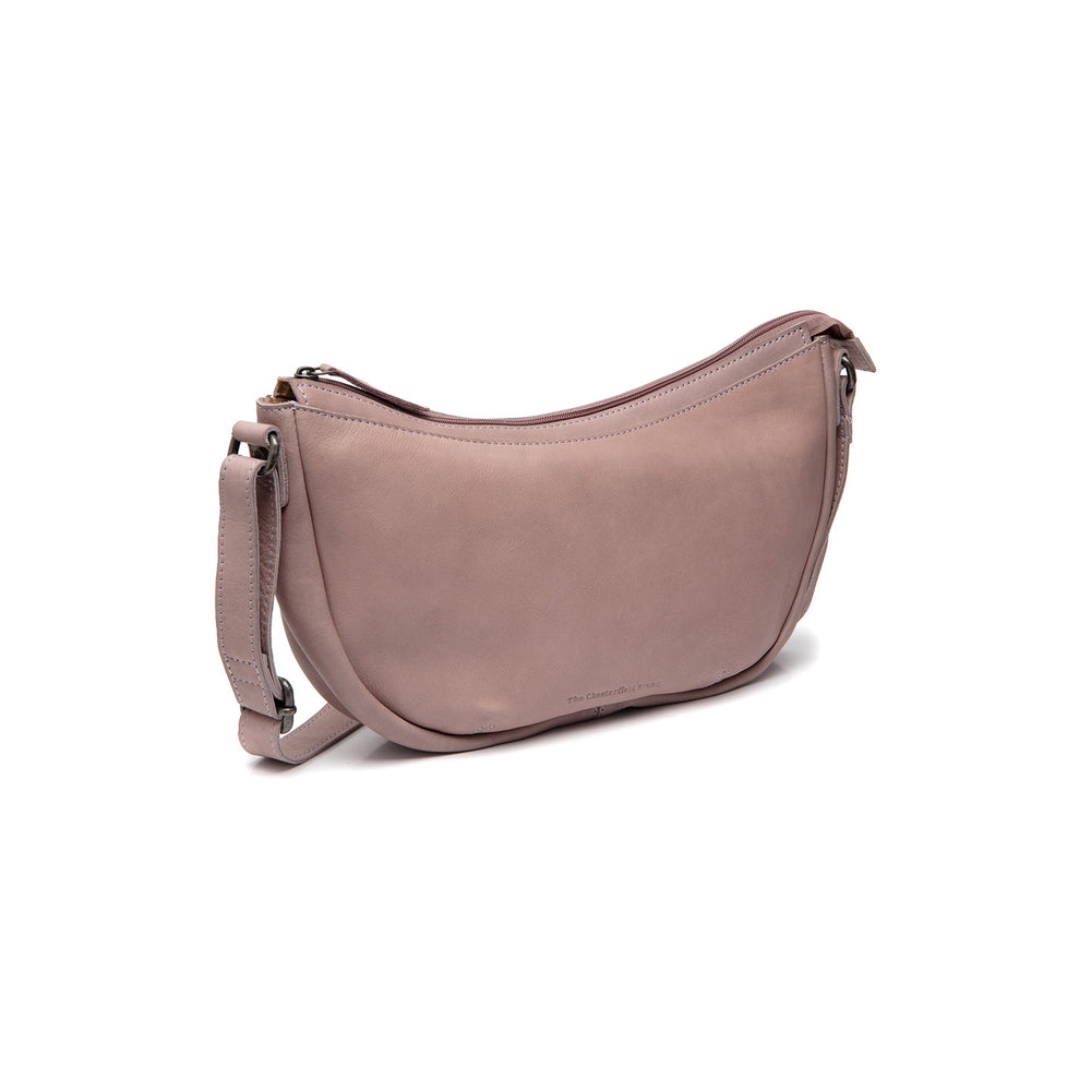 Leather Crossbody Bag Lavender Lilac Clarita
