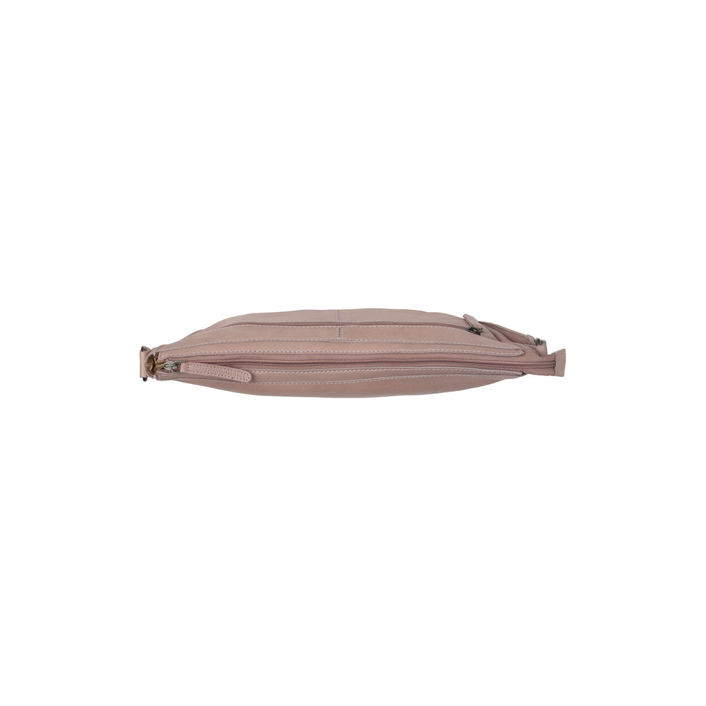 Leather Crossbody Bag Lavender Lilac Clarita