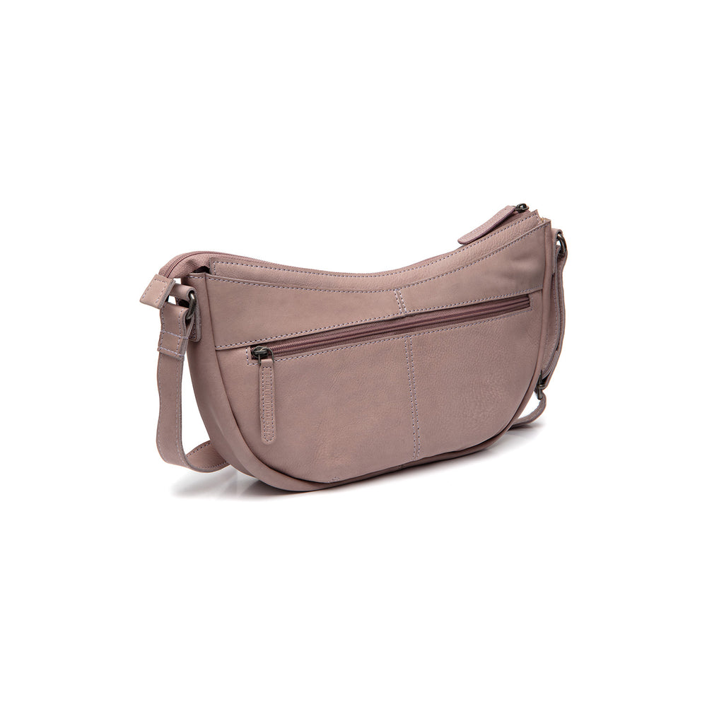 Leather Crossbody Bag Lavender Lilac Clarita