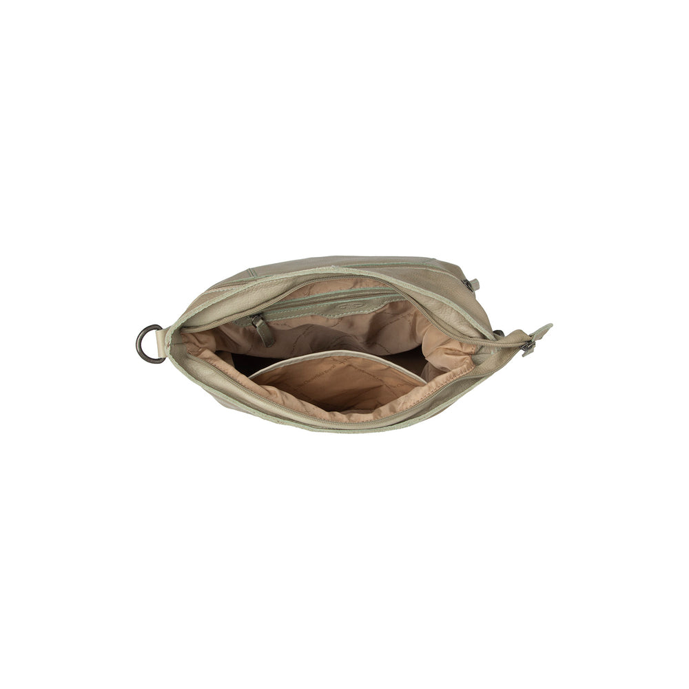 Leather Shoulder Bag Ocean Green Sintra