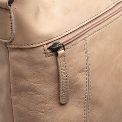 Sac Bandoulière en Cuir Beige Sintra