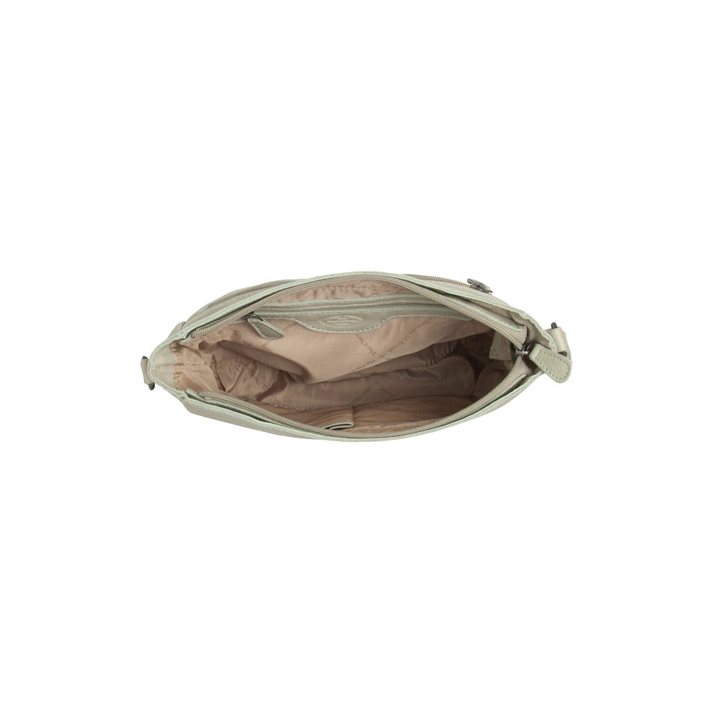 Leather Crossbody Bag Ocean Green Weimar