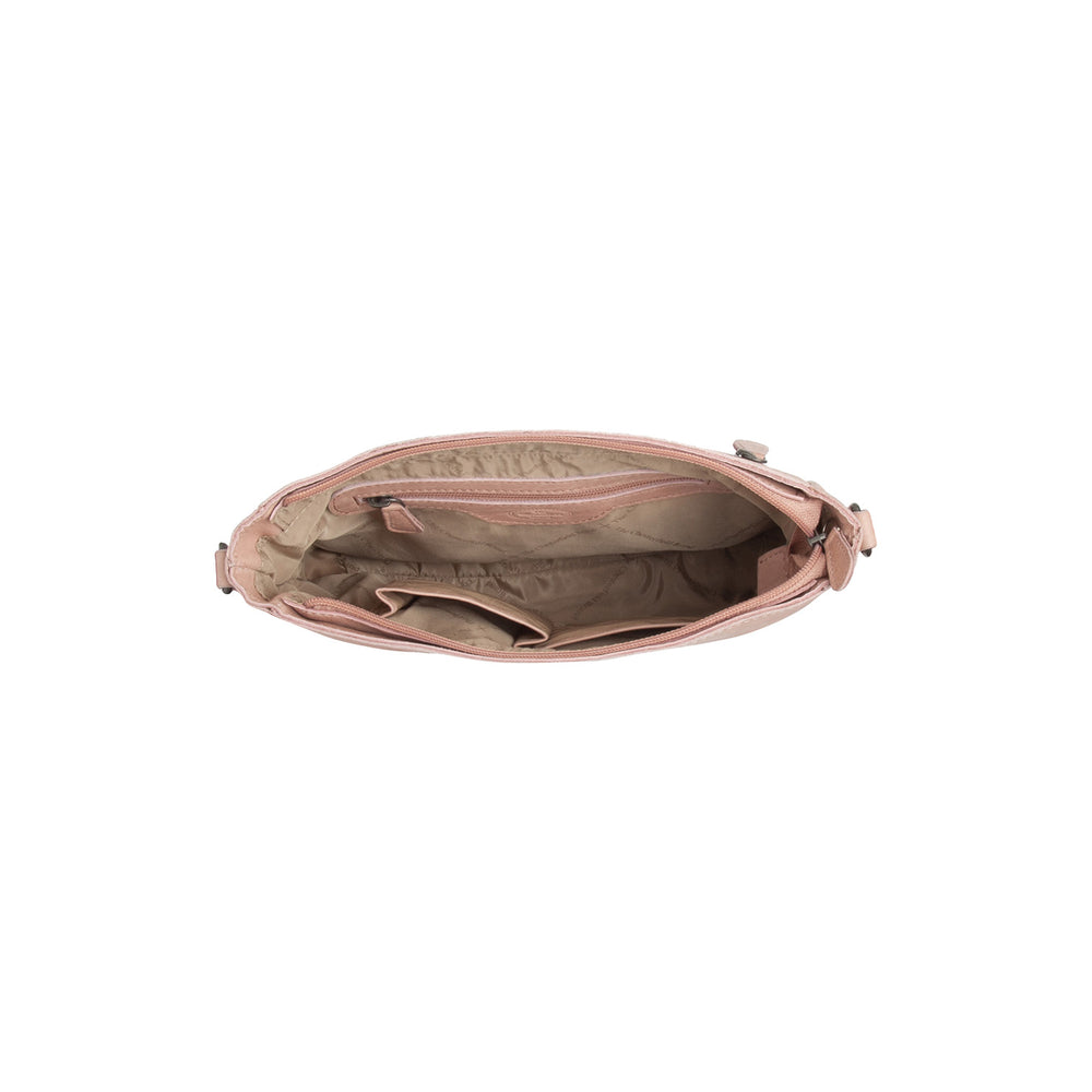 Leather Crossbody Bag Vintage Rose Weimar