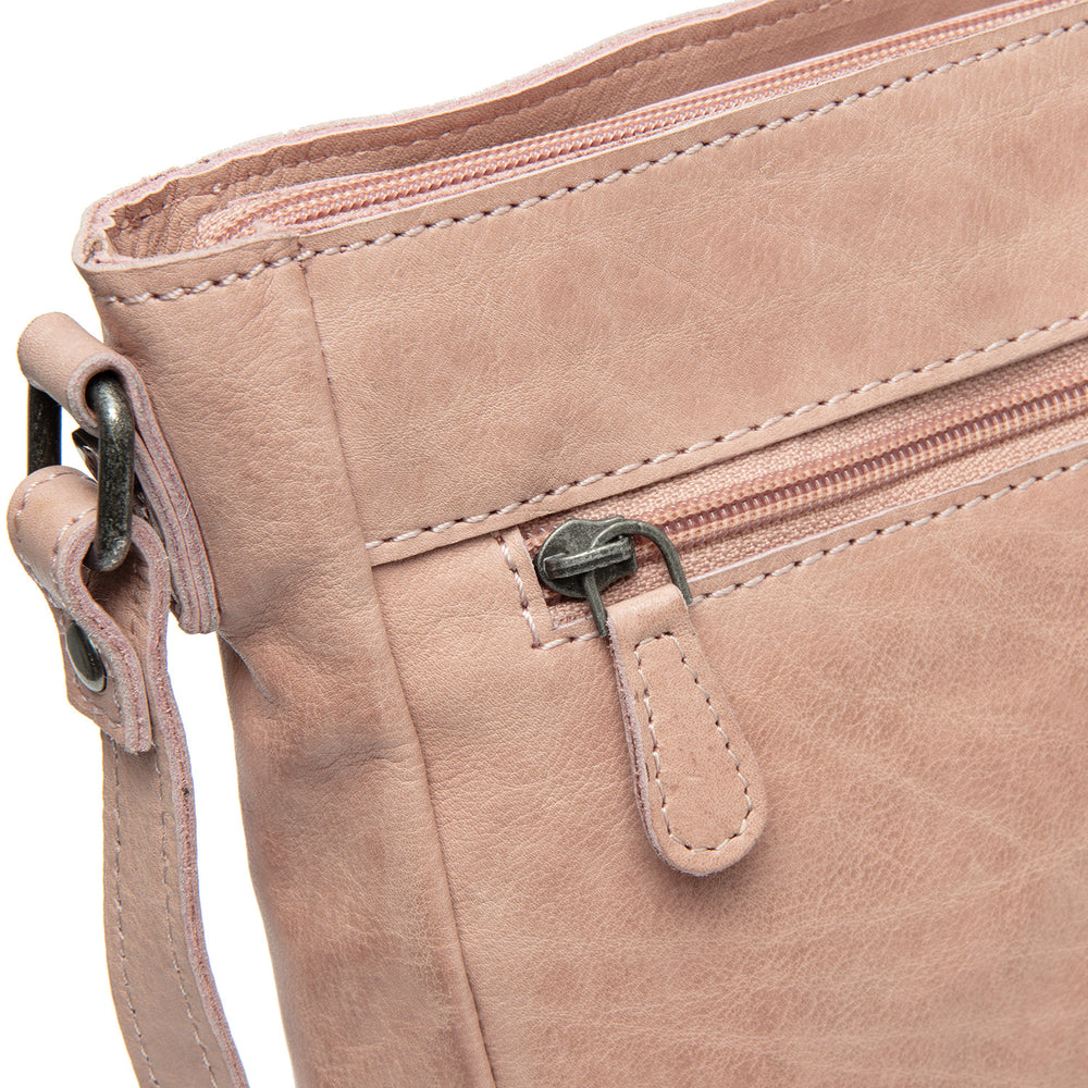 Leather Crossbody Bag Vintage Rose Weimar