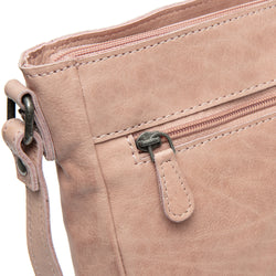 Sac Bandoulière en Cuir Rose Vintage Weimar