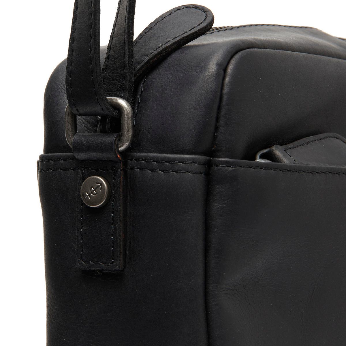 Sac Bandoulière en Cuir Noir Arona