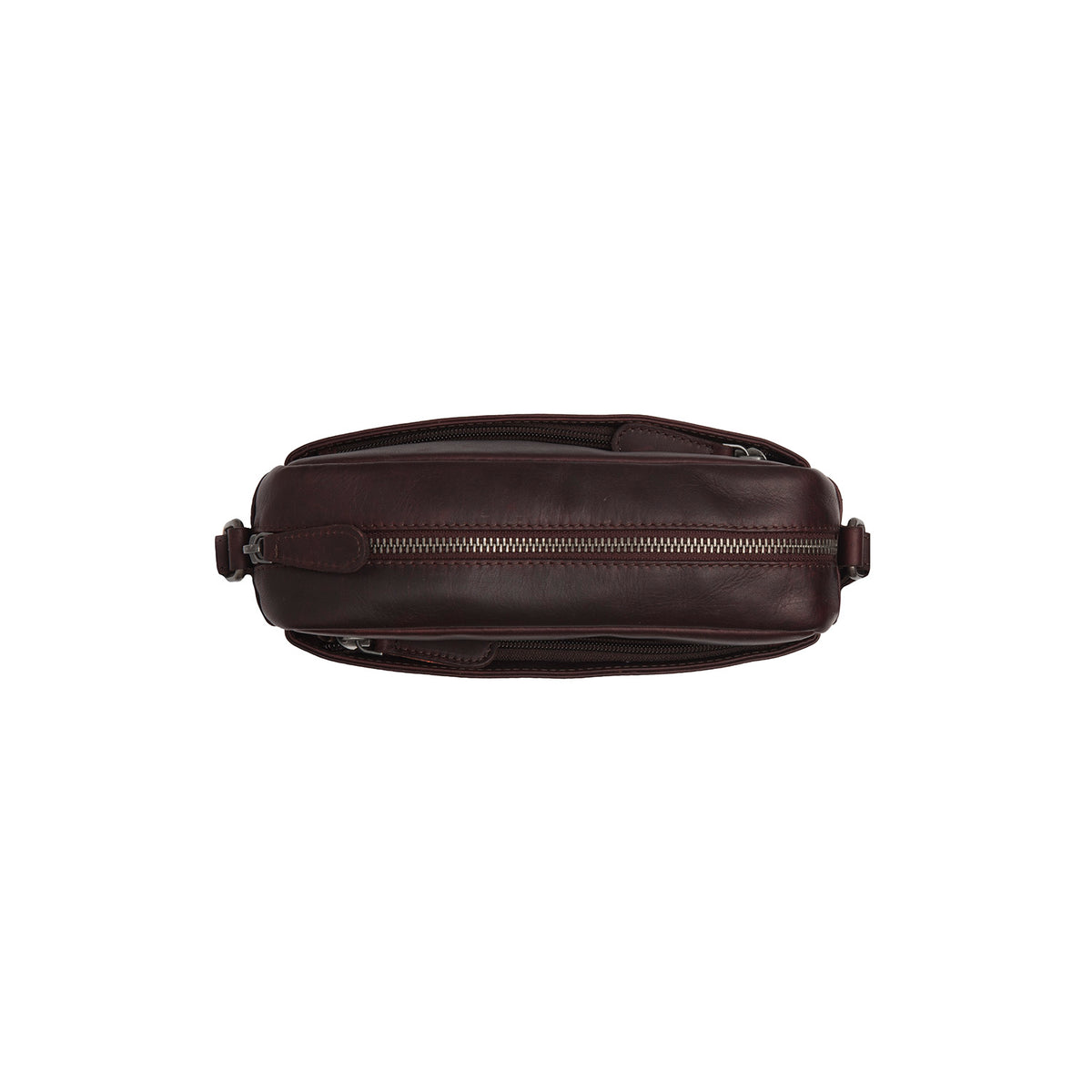 Leather Crossbody Bag Brown Arona